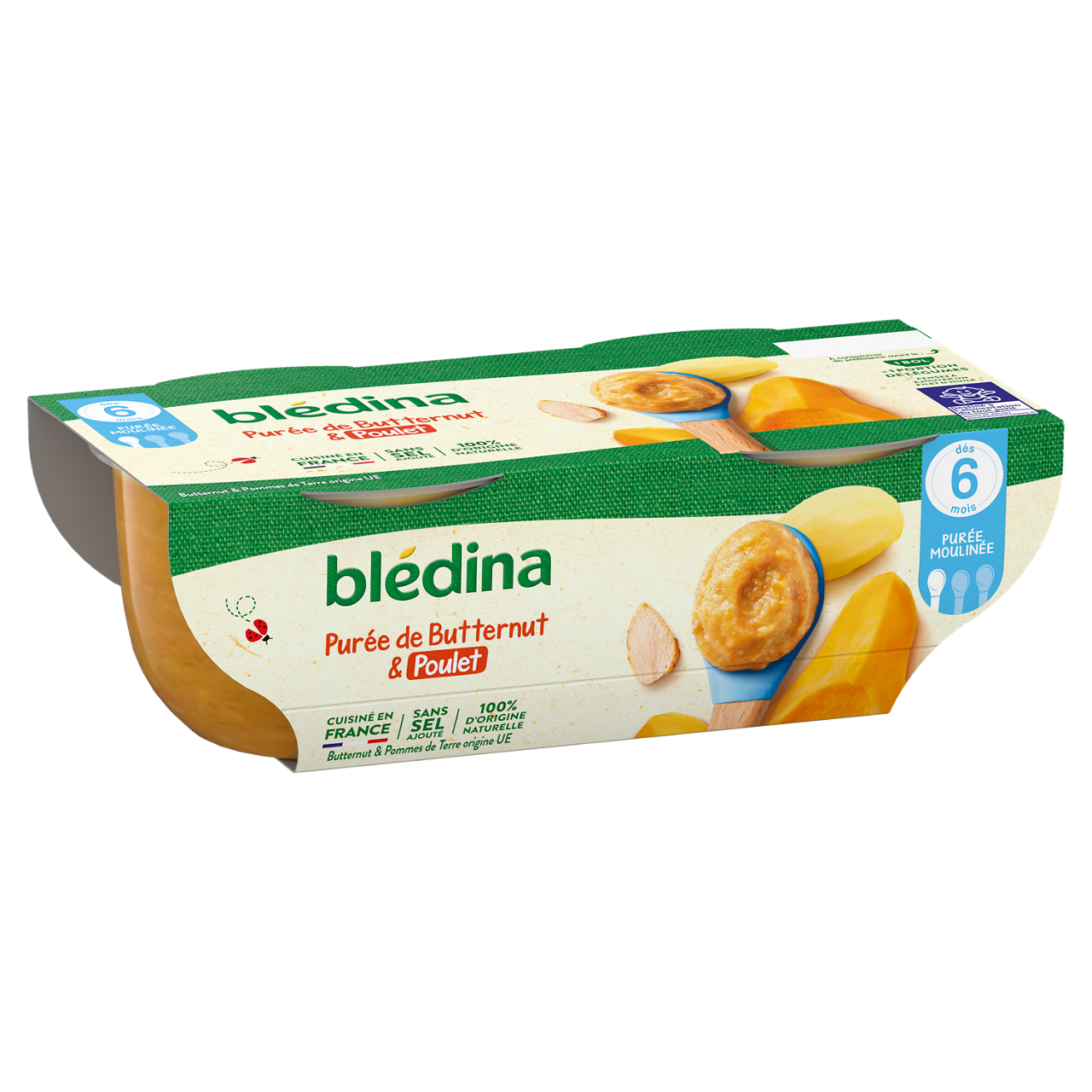 Blédina-Bledina-Butternut Chicken-6m+-400 g