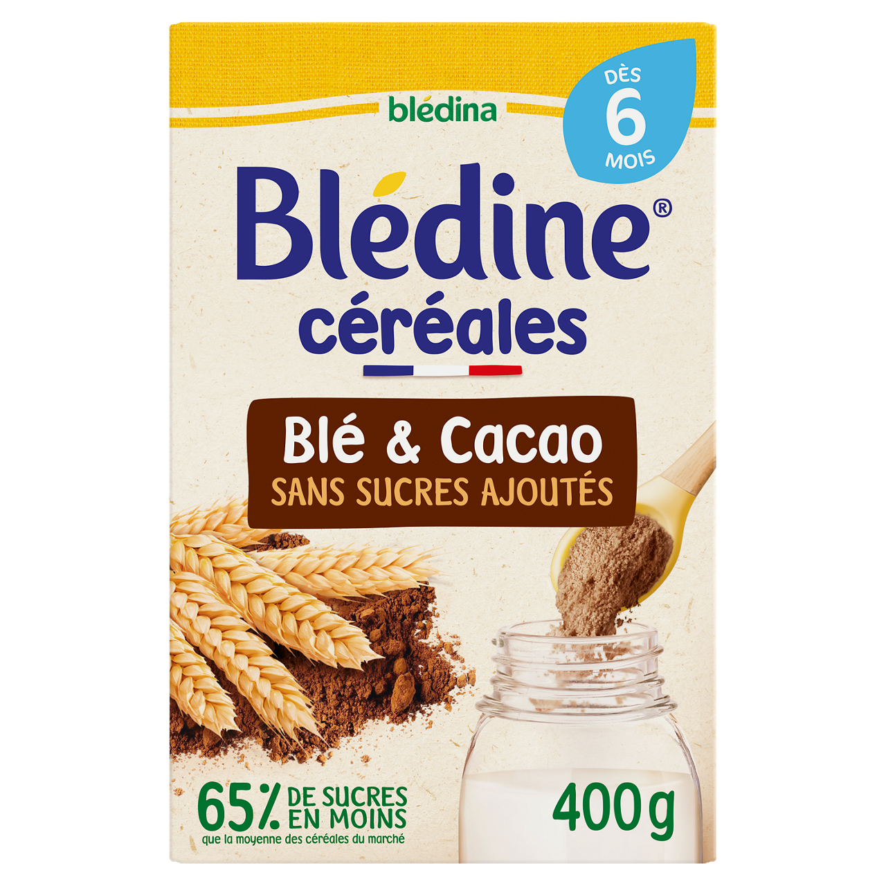 Blédina-Blédine-Cacao-6m+-400 g