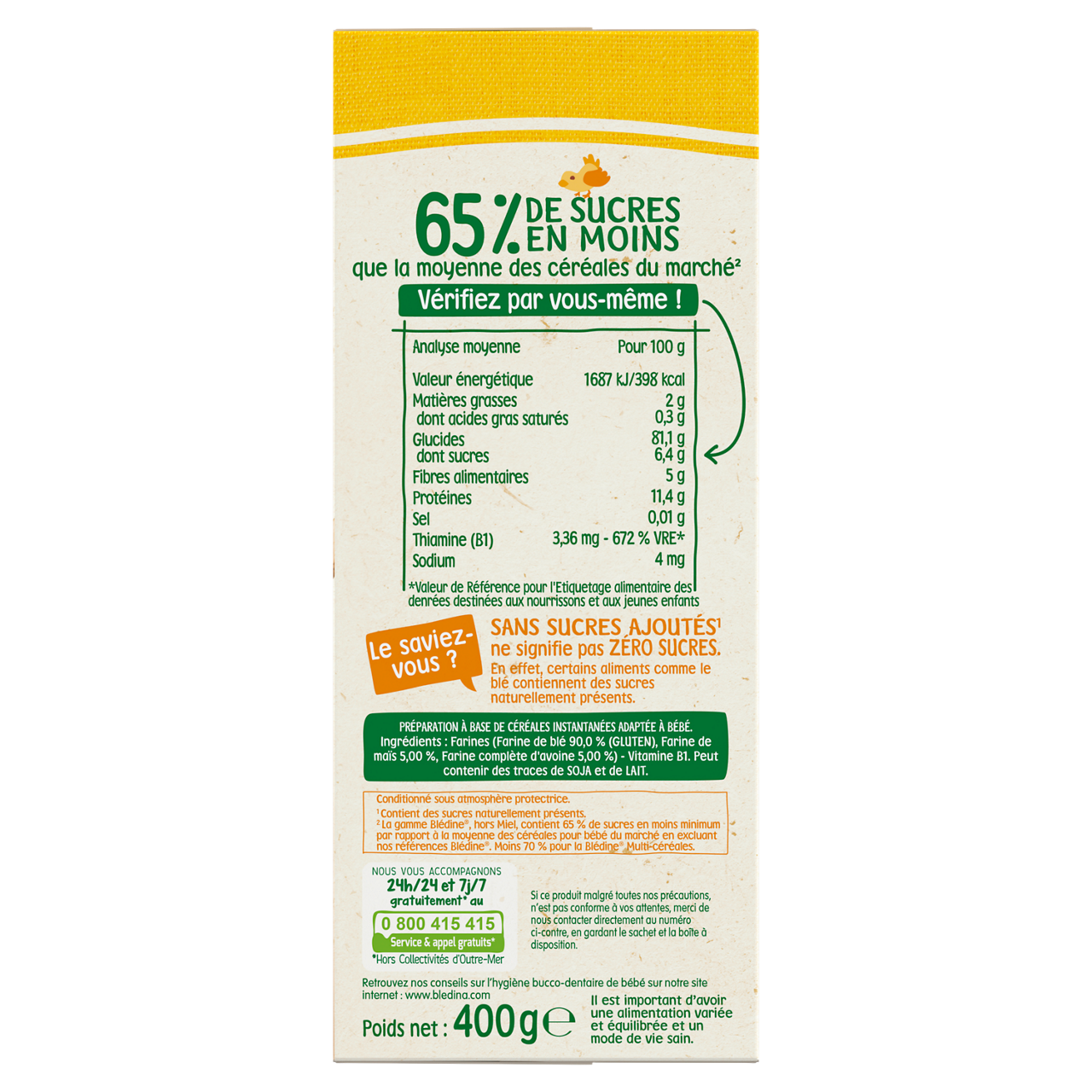 Blédina-Blédine-Multi cereals-6m+-400 g