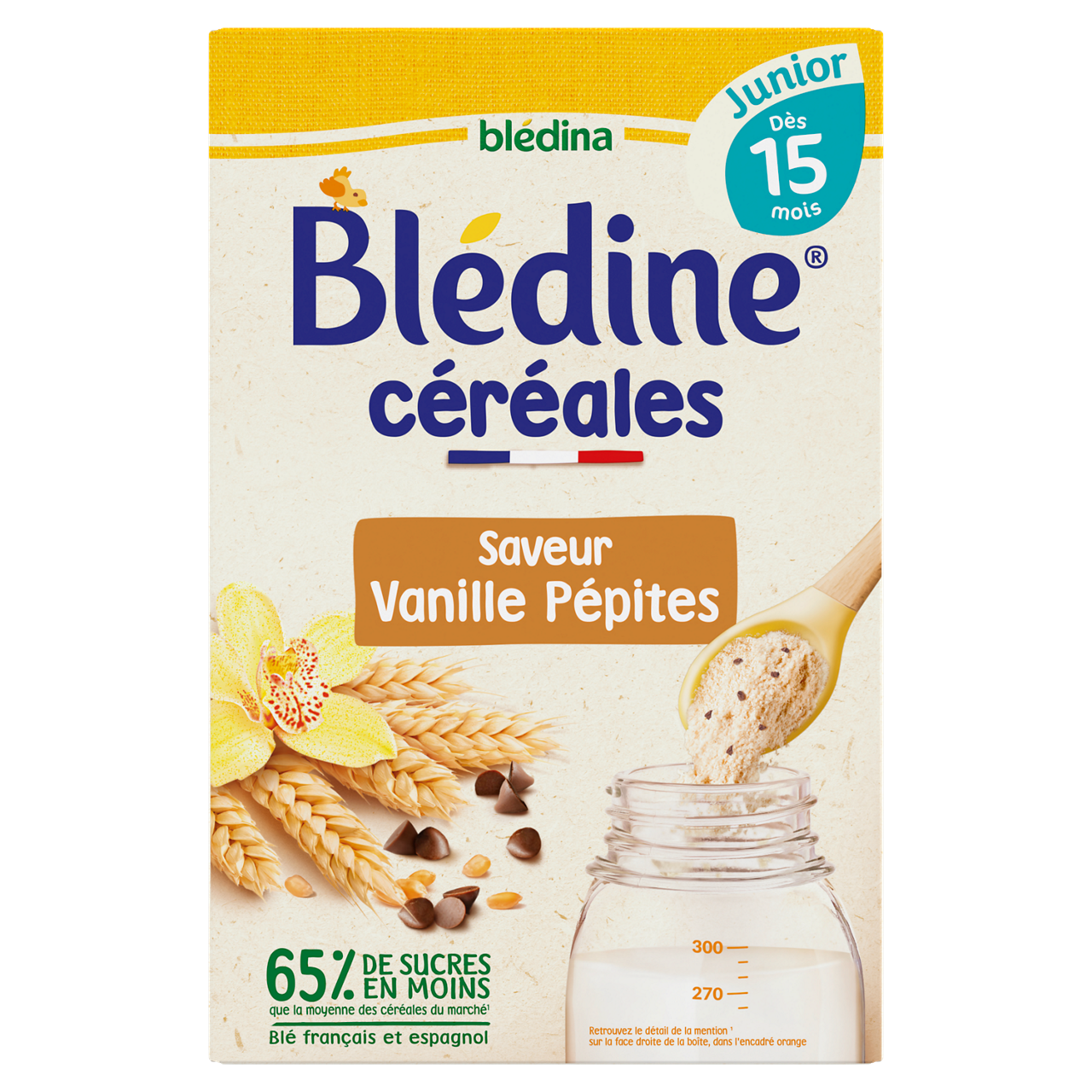 Blédina-Blédine Junior-Vanilla Pepite-15m+-400 g