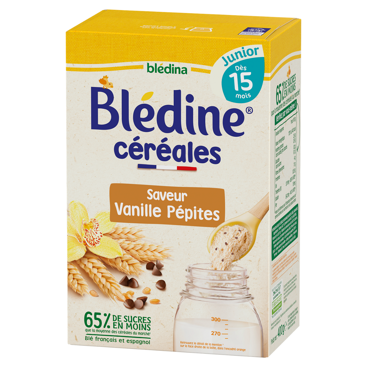 Blédina-Blédine Junior-Vanilla Pepite-15m+-400 g