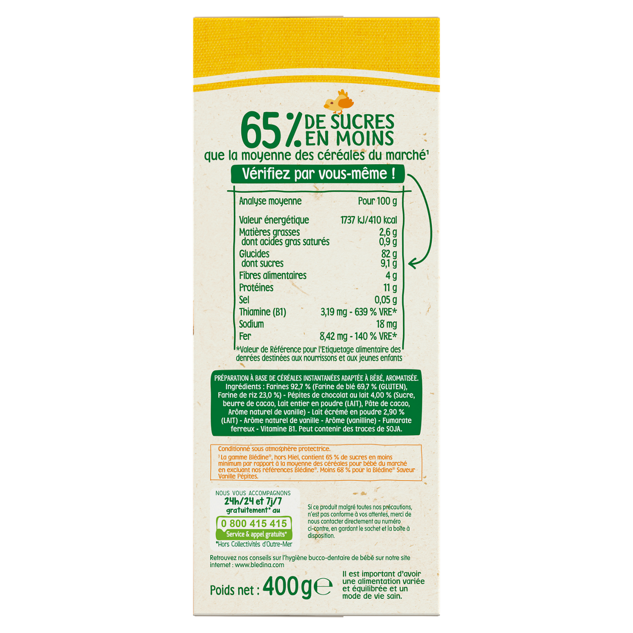 Blédina-Blédine Junior-Vanilla Pepite-15m+-400 g