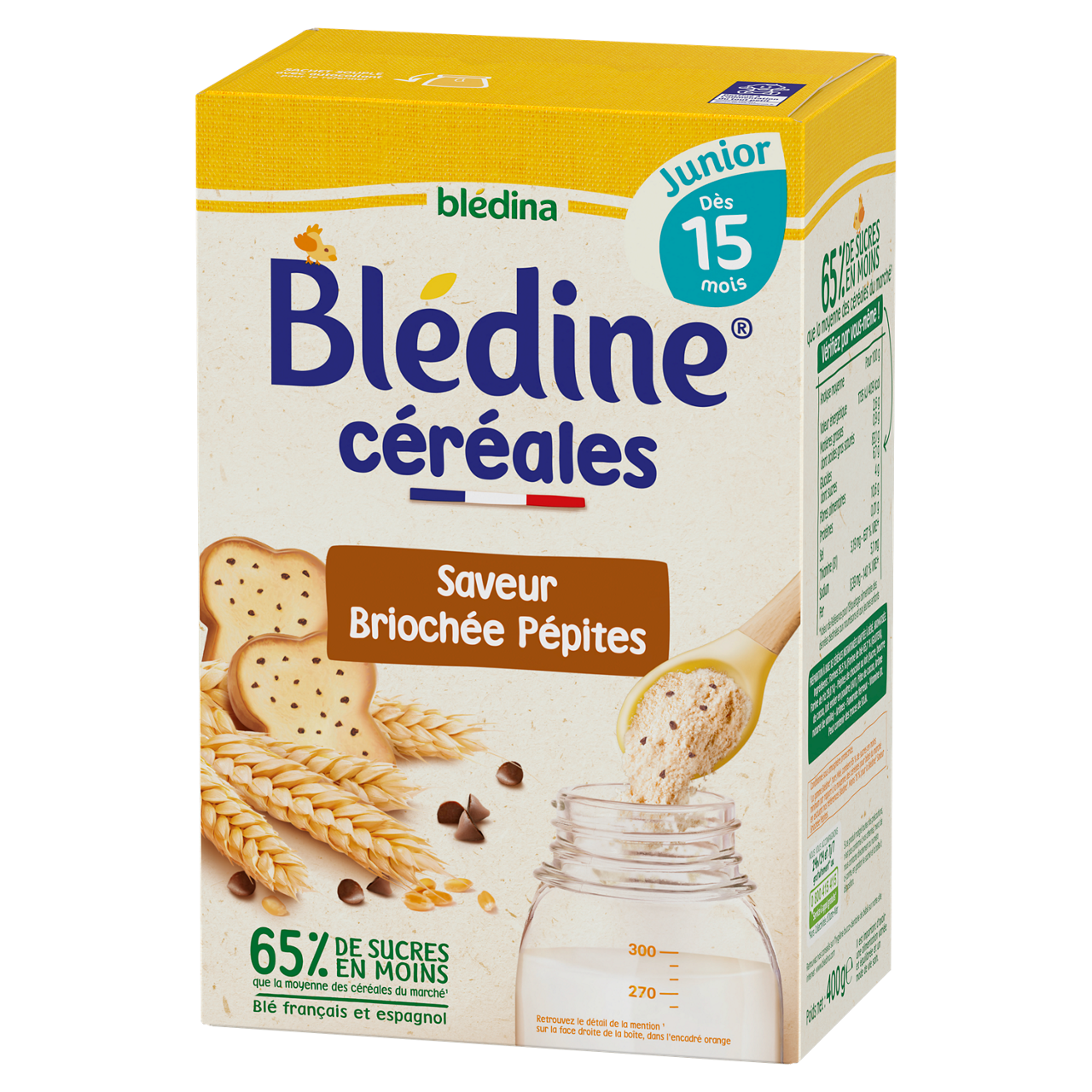 Blédina-Blédine Junior-Brioche Pepite-15m+-400 g