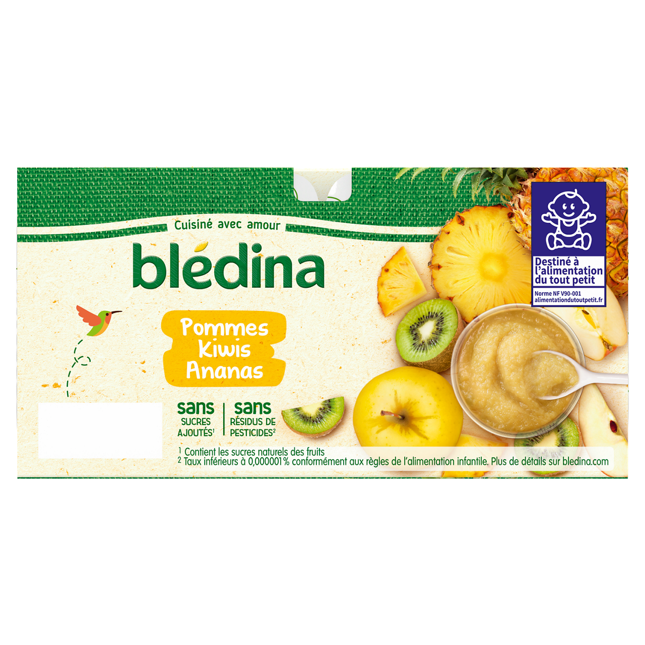 Blédina-Bledina-Apple Pineapple-8m+-400 g