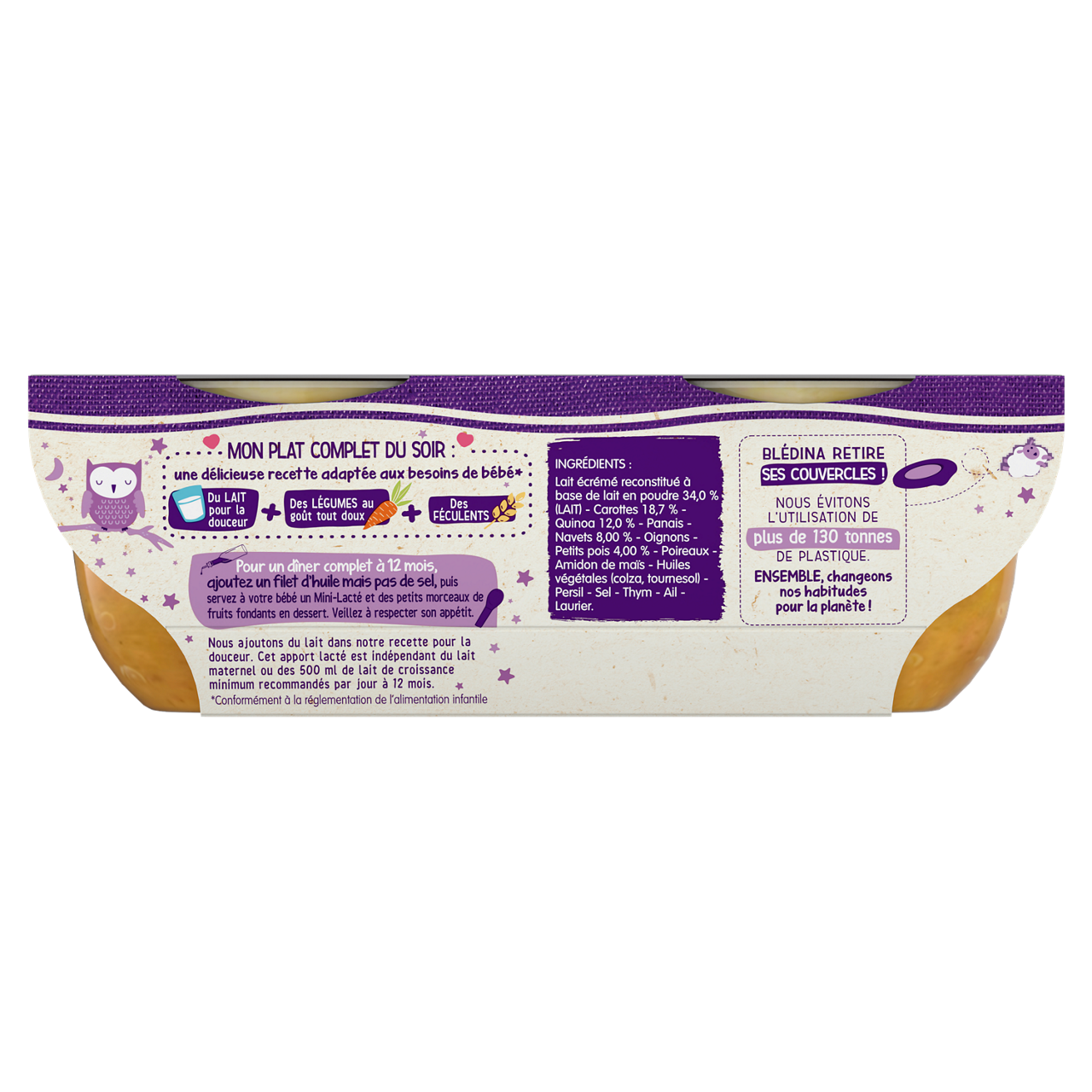 Blédina-Blediner-Vegetables Quinoa-12m+-400 g