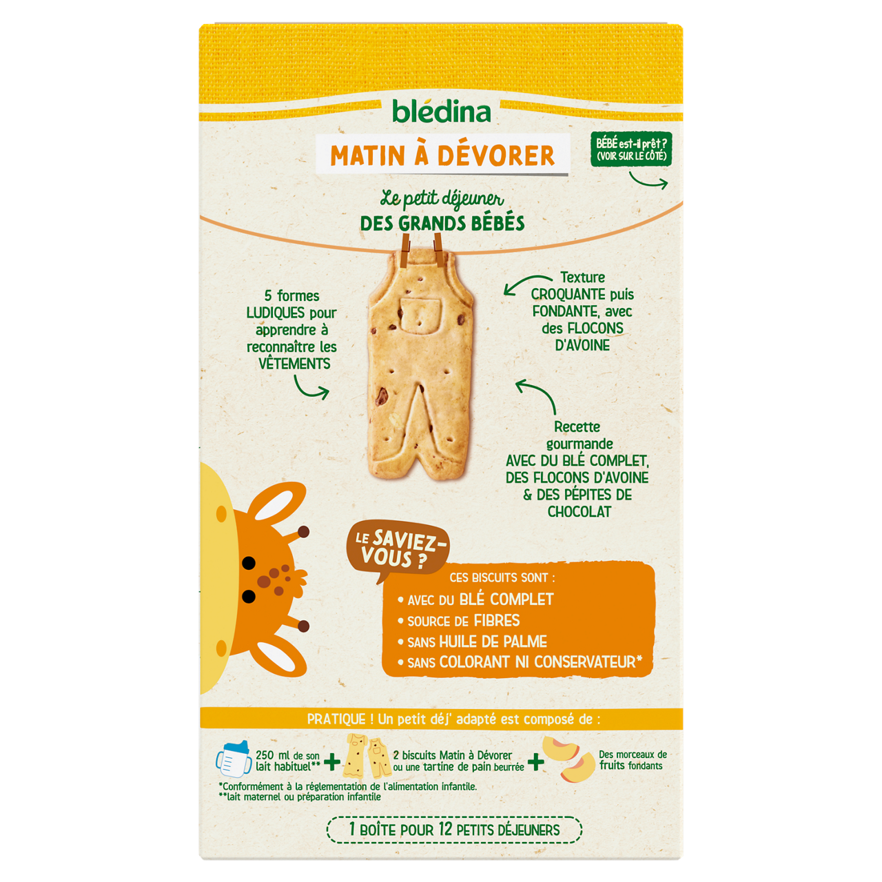 Blédina-Mini Matin-Wheat and Cacao-15m+-168 g