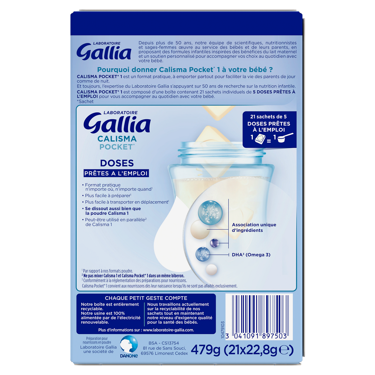 Laboratoire Gallia-Calisma-Unflavoured-0-6m-0,483KG
