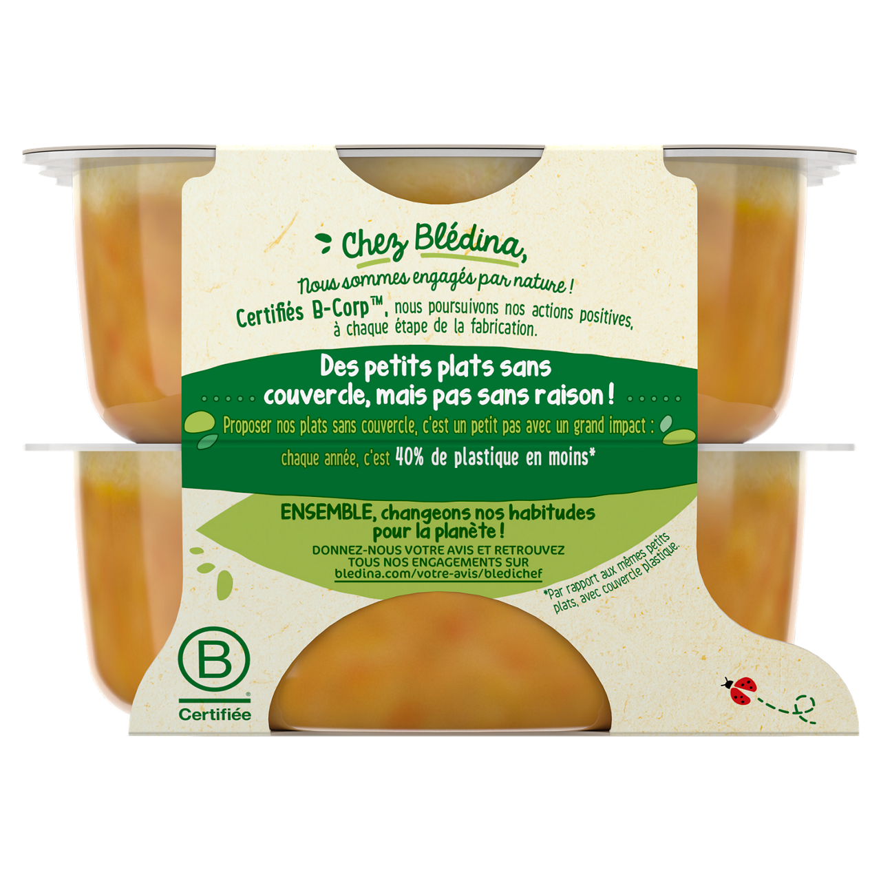 Blédina-Bledichef-Butternut Parsnip Spelt-12m+-2 x 230 g