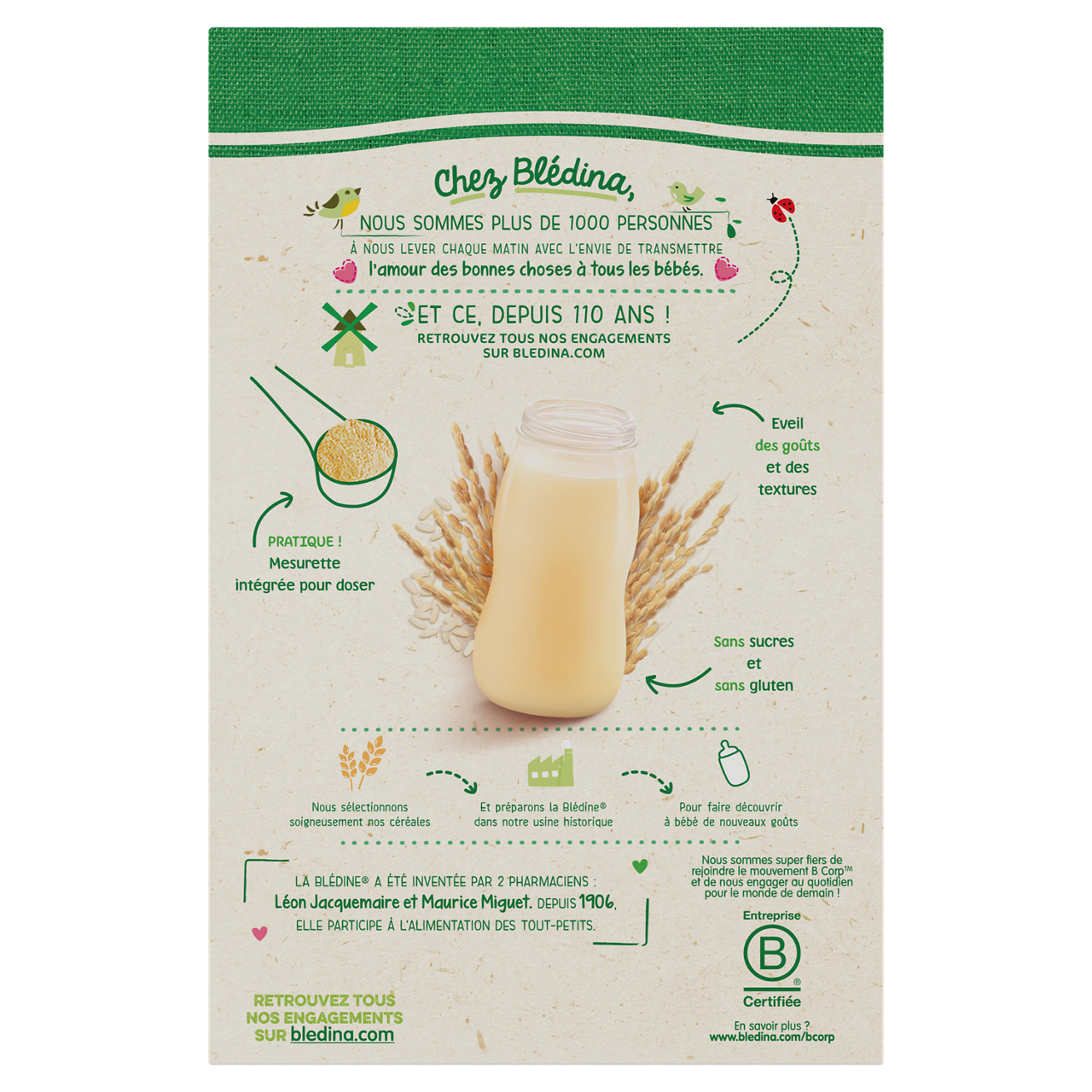 Blédina - Blédine - Natural - 400 g - 4m+