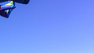 sky divers creating circle - right focus